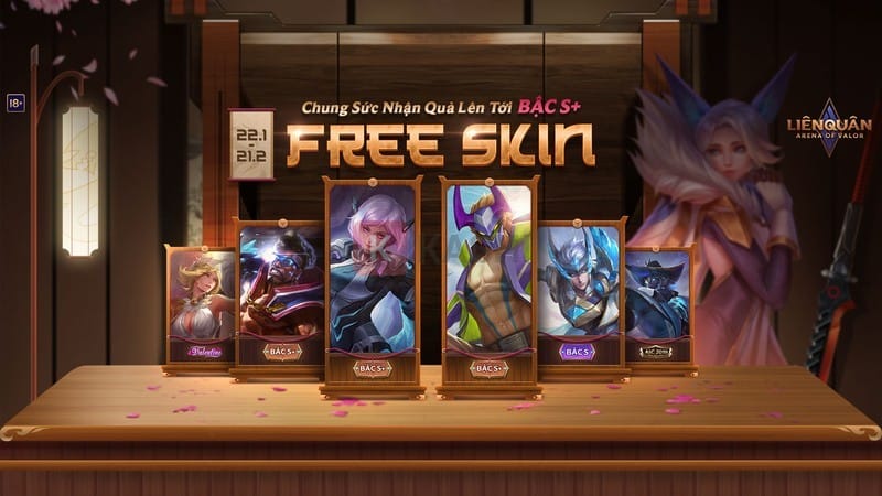 Nhận skin liên quân miễn phí