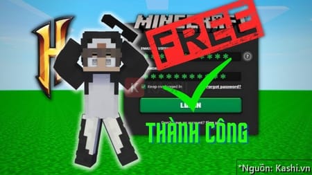 Giao diện đăng nhập Minecraft